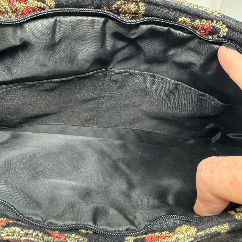 Belly Moden Embroidered Crown Black Tote Bag Made in Germany NWOT